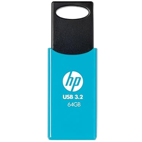 HP 712w 64GB USB 3.2 Flash Drive- Blue